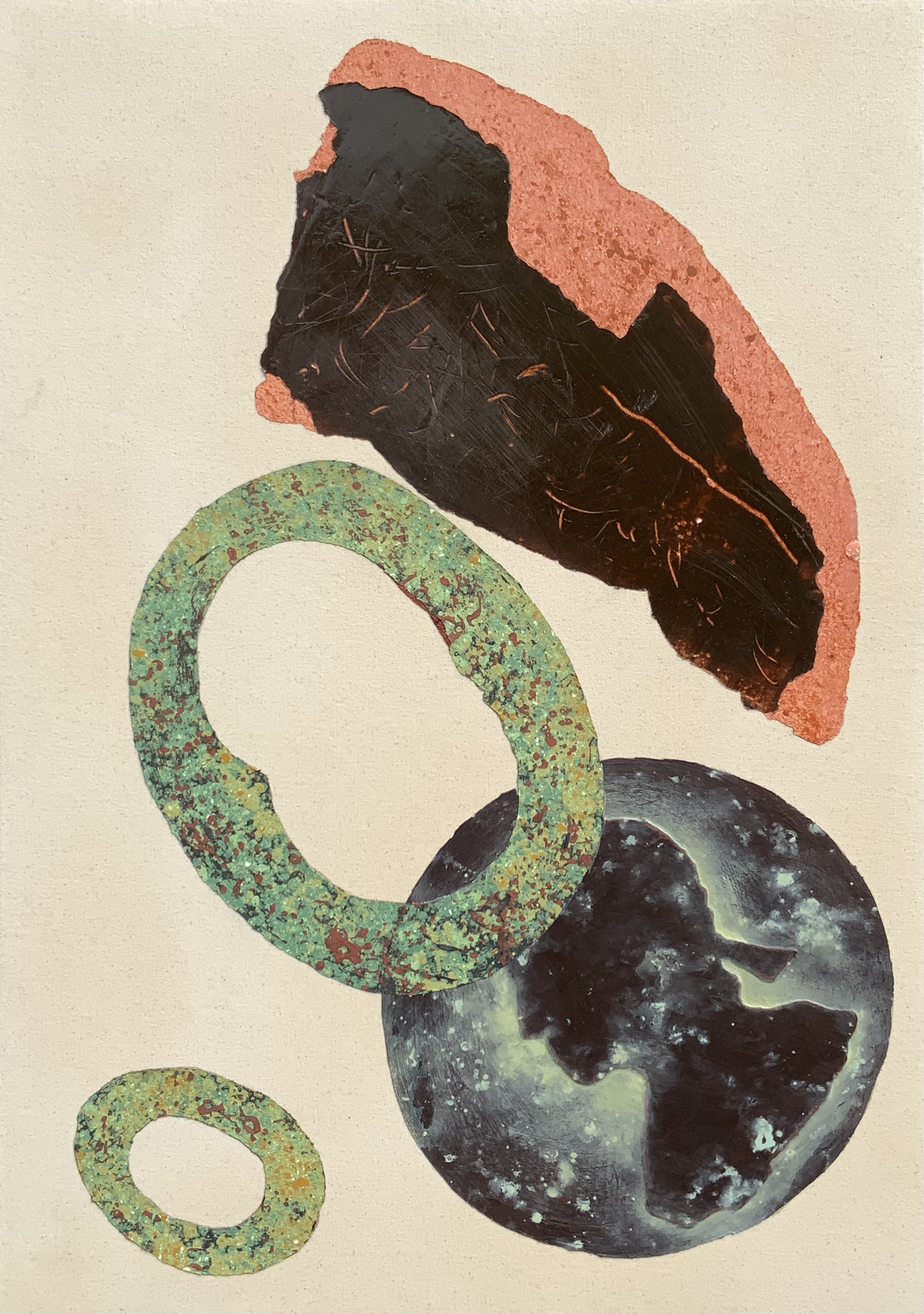 Painting of a coin from the Lincolnshire Series